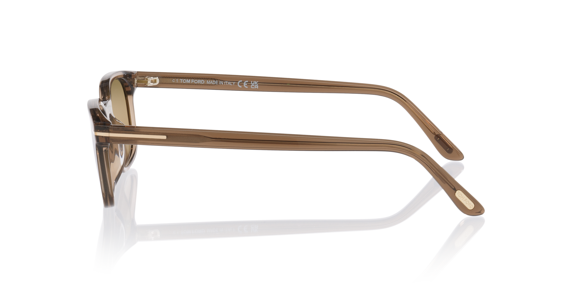 Miles-02 Brown Light AcetatSunglass Frames von B24, Seitenansicht