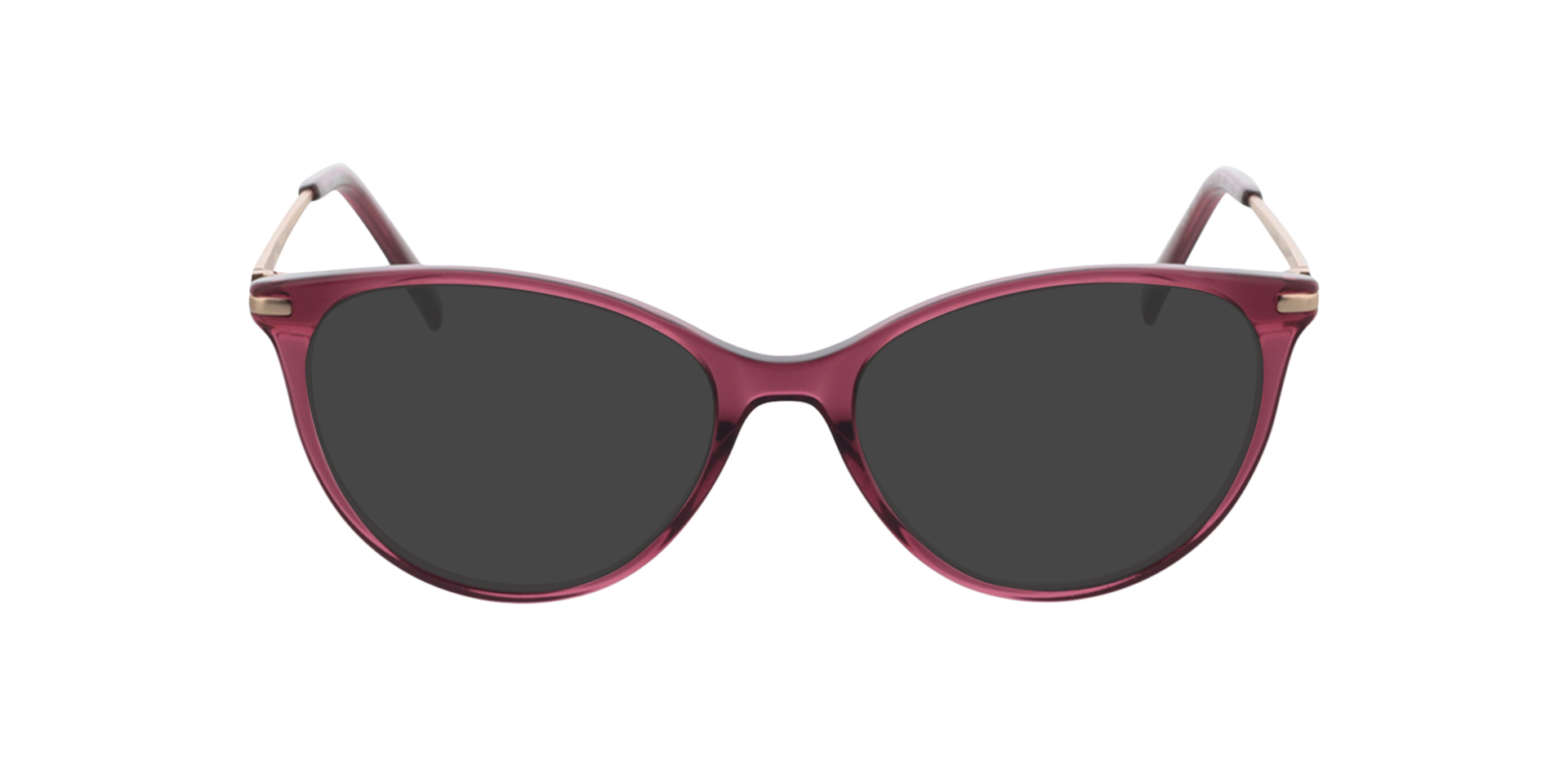 Lauren Crystal Pink  &  Satin Pink Gold AcetatEyeglass Frames von B24, mit getönten Gläsern