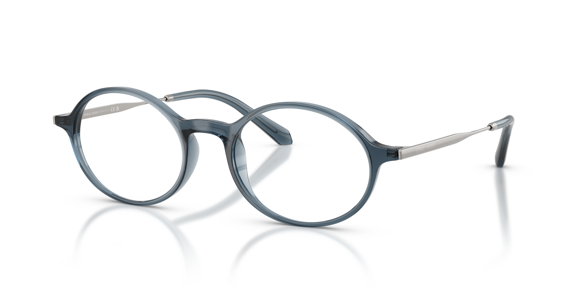 AR7295U Blau transparent KunststoffEyeglass Frames von B24, Dreiviertelansicht
