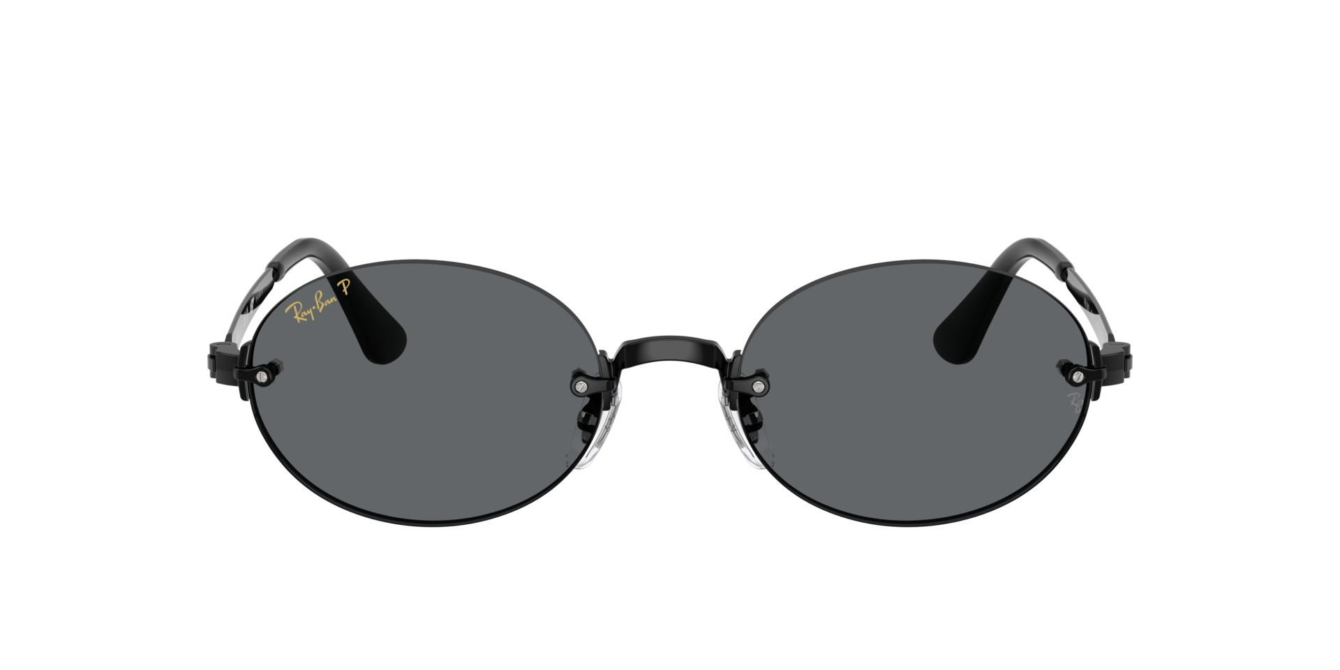 RB3929 Zwart MetaalSunglass Frames van B24, met getinte lenzen