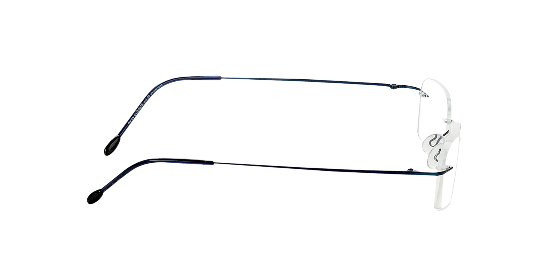 Davos Blau TitanEyeglass Frames von B24, Seitenansicht