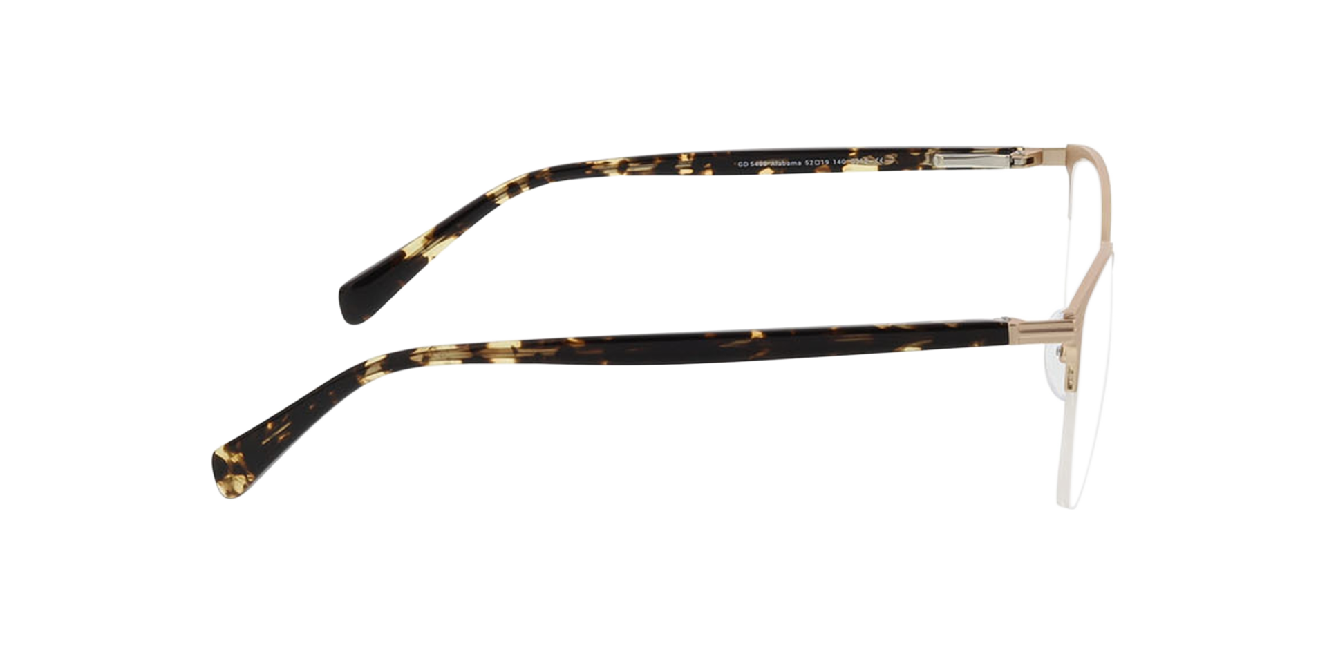 Alabama Matt Gold  &  Havana MetallEyeglass Frames von B24, Seitenansicht