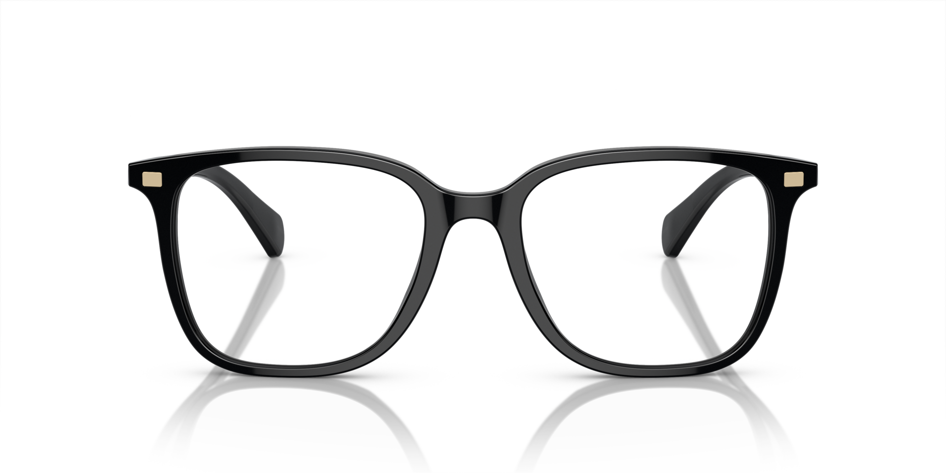 RA7147 Schwarz glänzend AcetatEyeglass Frames von B24, Vorderansicht