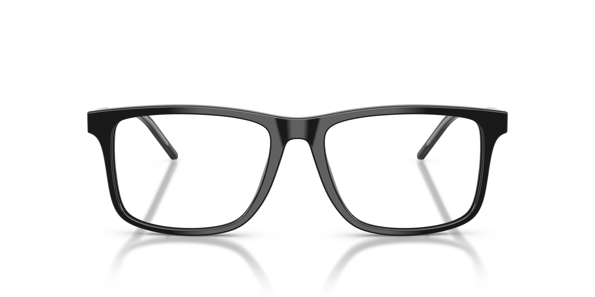 EA3257 Glanzend zwart AcetaatEyeglass Frames van B24, Vooraanzicht
