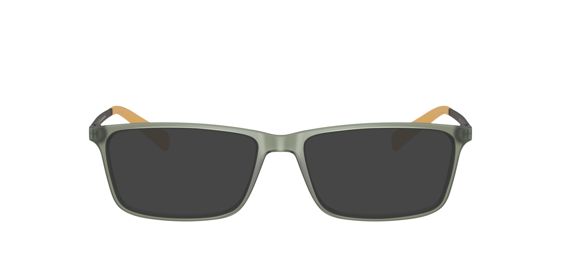 AX3027 Matte Green KunststofEyeglass Frames van B24, met getinte lenzen