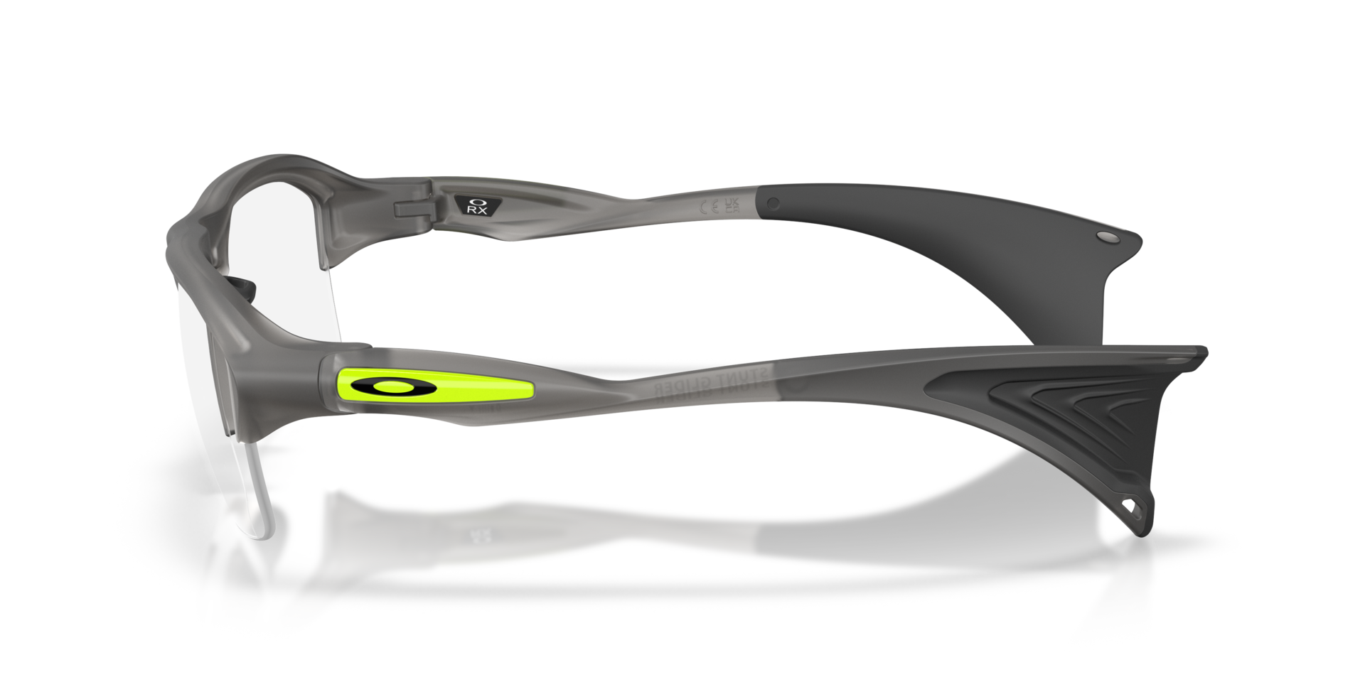Stunt Glider Satijnglans dofgrijs KunststofEyeglass Frames van B24, Zijaanzicht