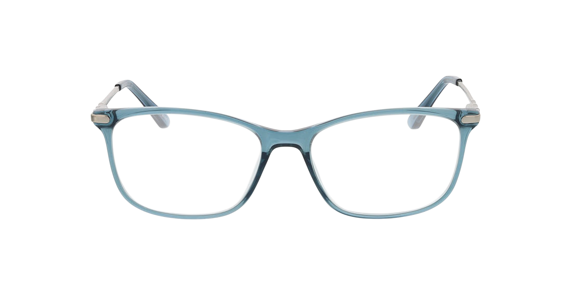 Greensboro Crystal Blue  &  Silver KunststoffEyeglass Frames von B24, Vorderansicht
