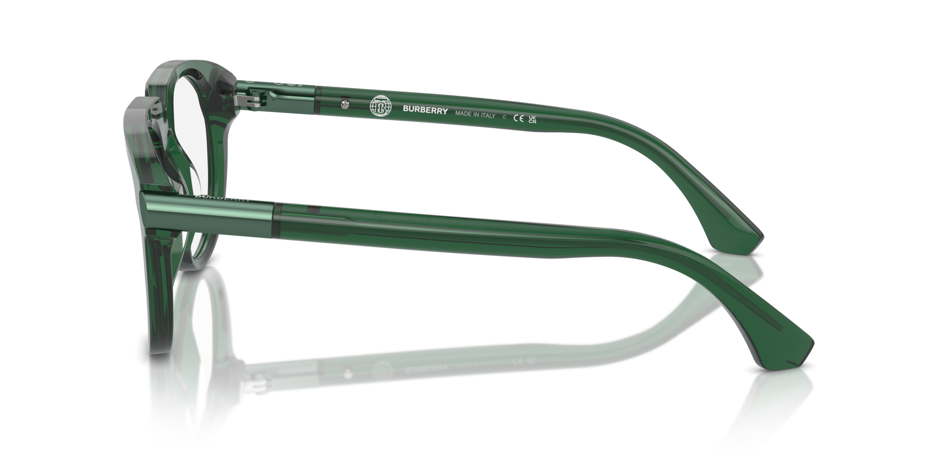 BE2408U Grün AcetatEyeglass Frames von B24, Seitenansicht
