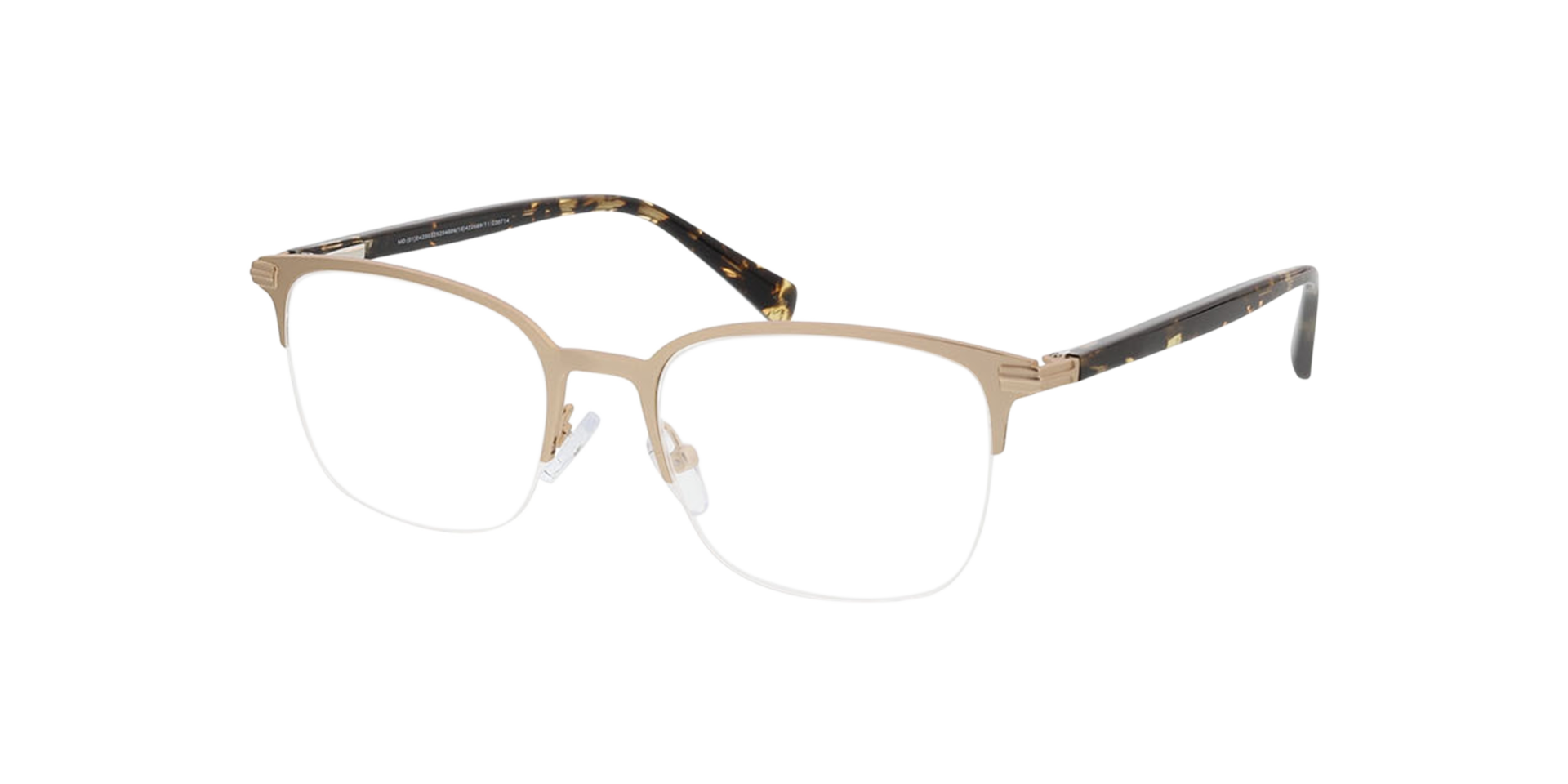 Alabama Matt Gold  &  Havana MetallEyeglass Frames von B24, Dreiviertelansicht