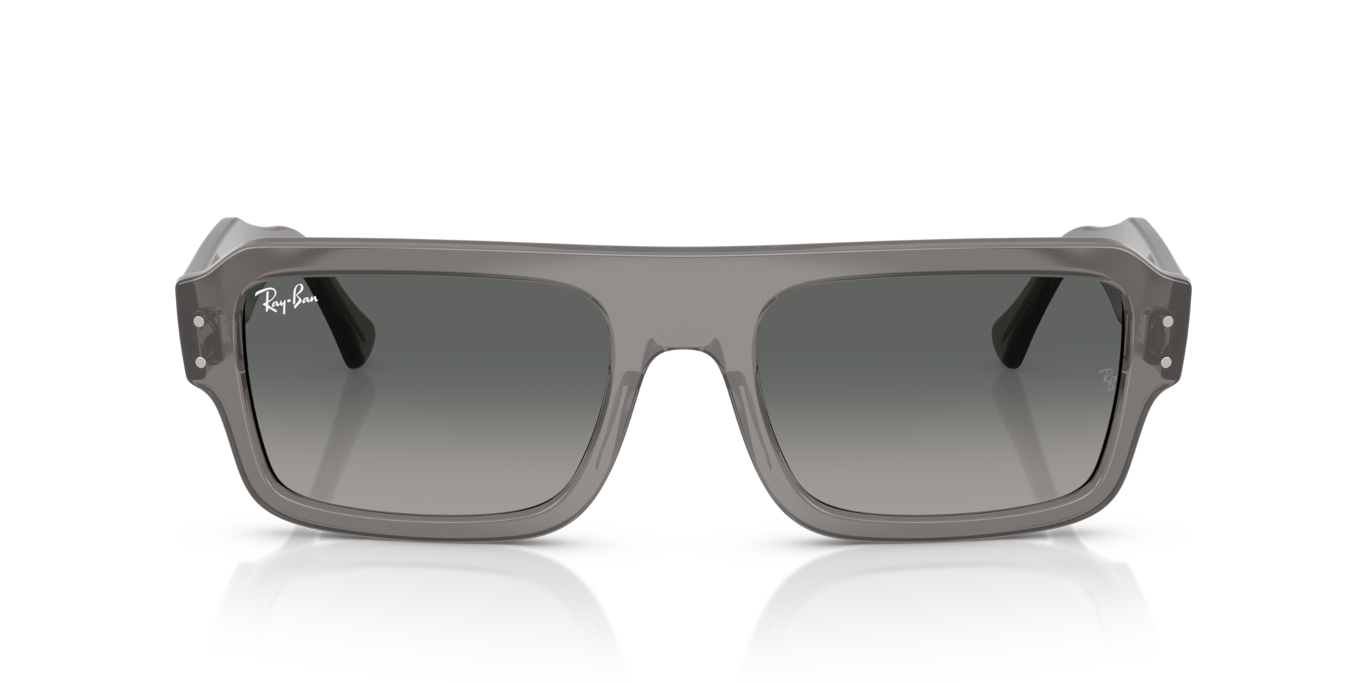 RB4454 Transparant grijs KunststofSunglass Frames van B24, Vooraanzicht