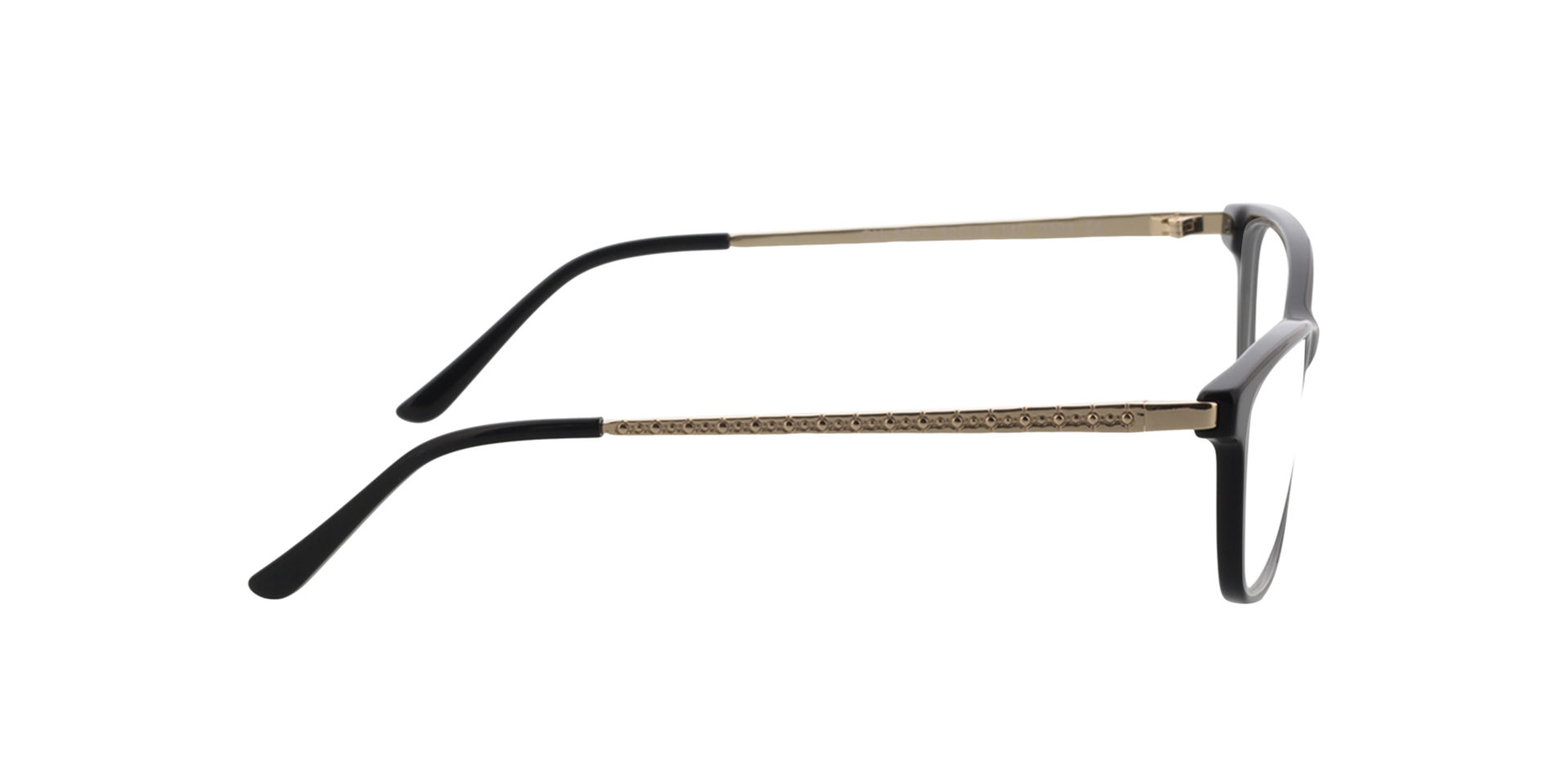 Lola Zwart & goud AcetaatEyeglass Frames van B24, Zijaanzicht
