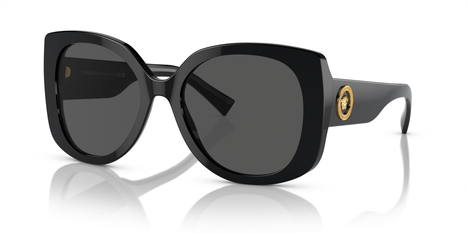 VE4387 Schwarz AcetatSunglass Frames von B24, Dreiviertelansicht