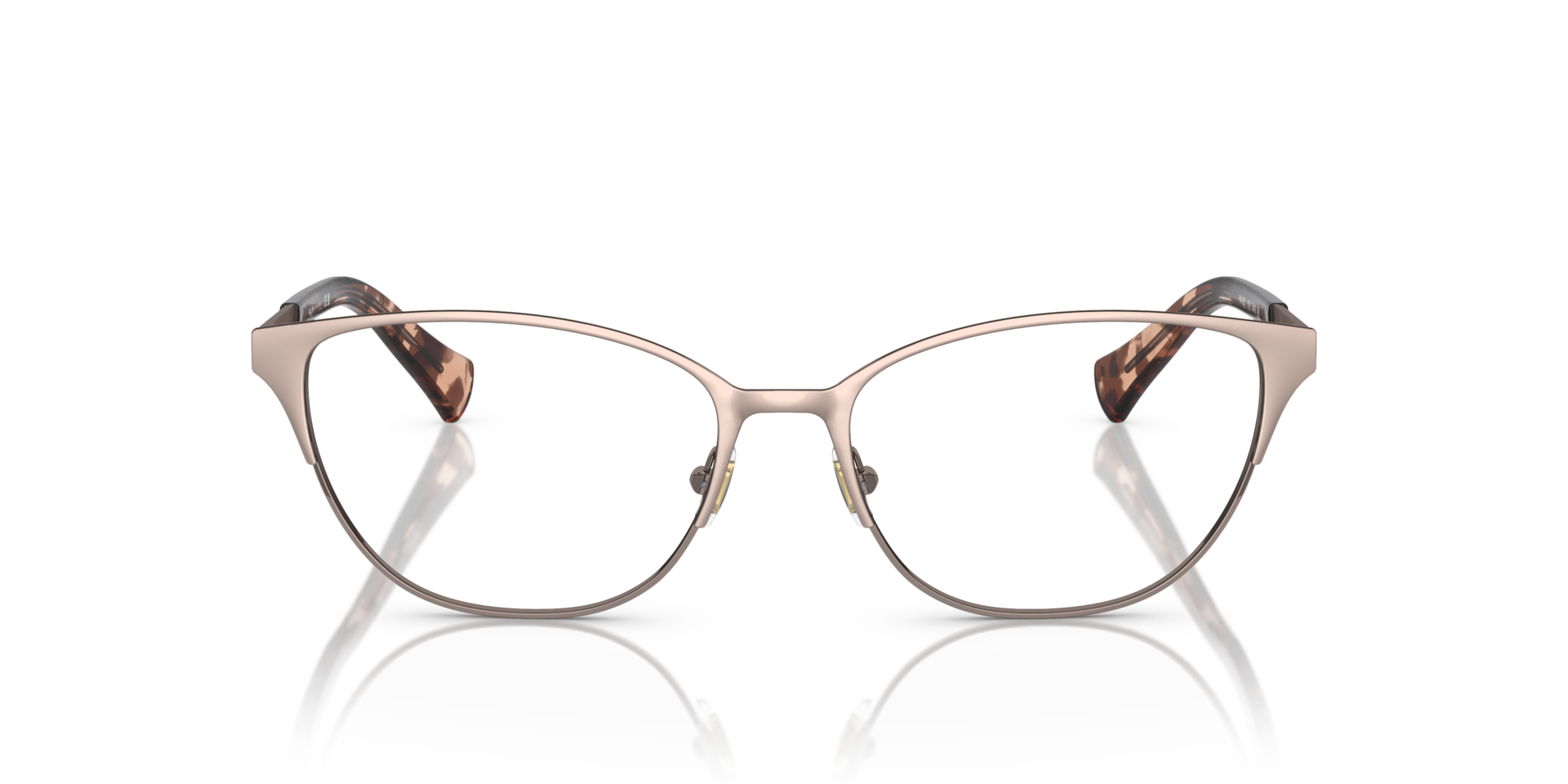 RA6055 Glänzendes Rose Gold MetallEyeglass Frames von B24, Vorderansicht