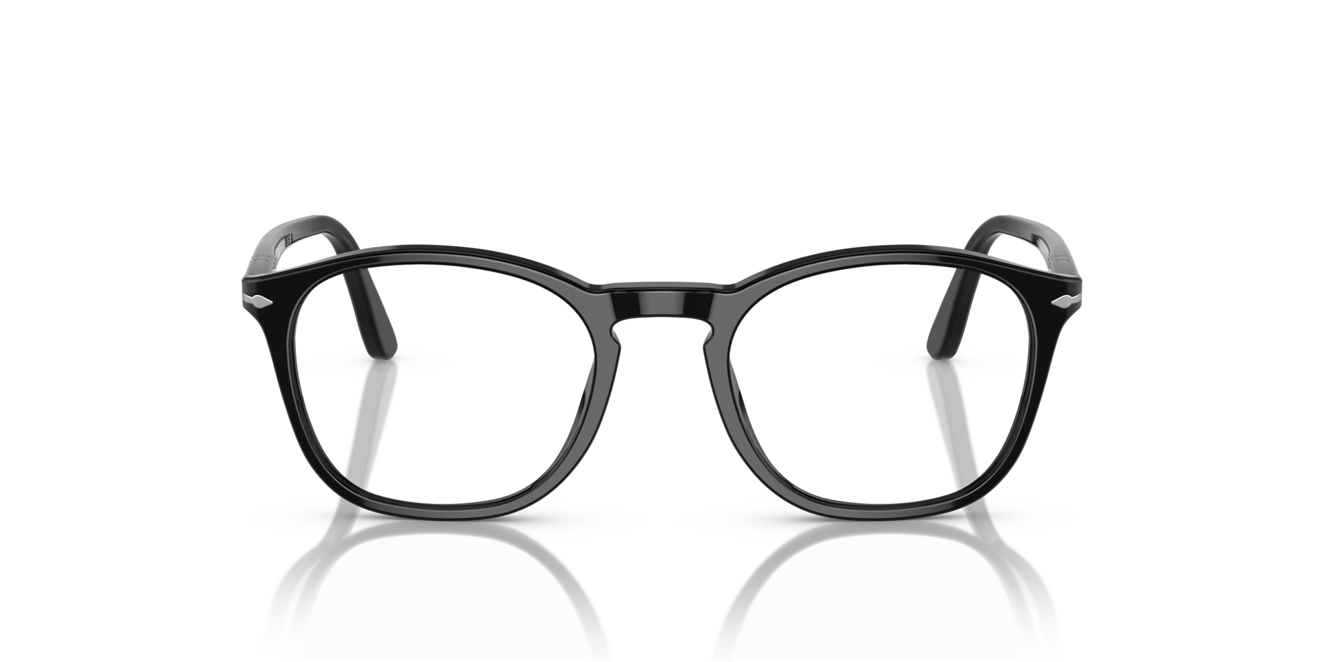 PO3007V Schwarz AcetatEyeglass Frames von B24, Vorderansicht