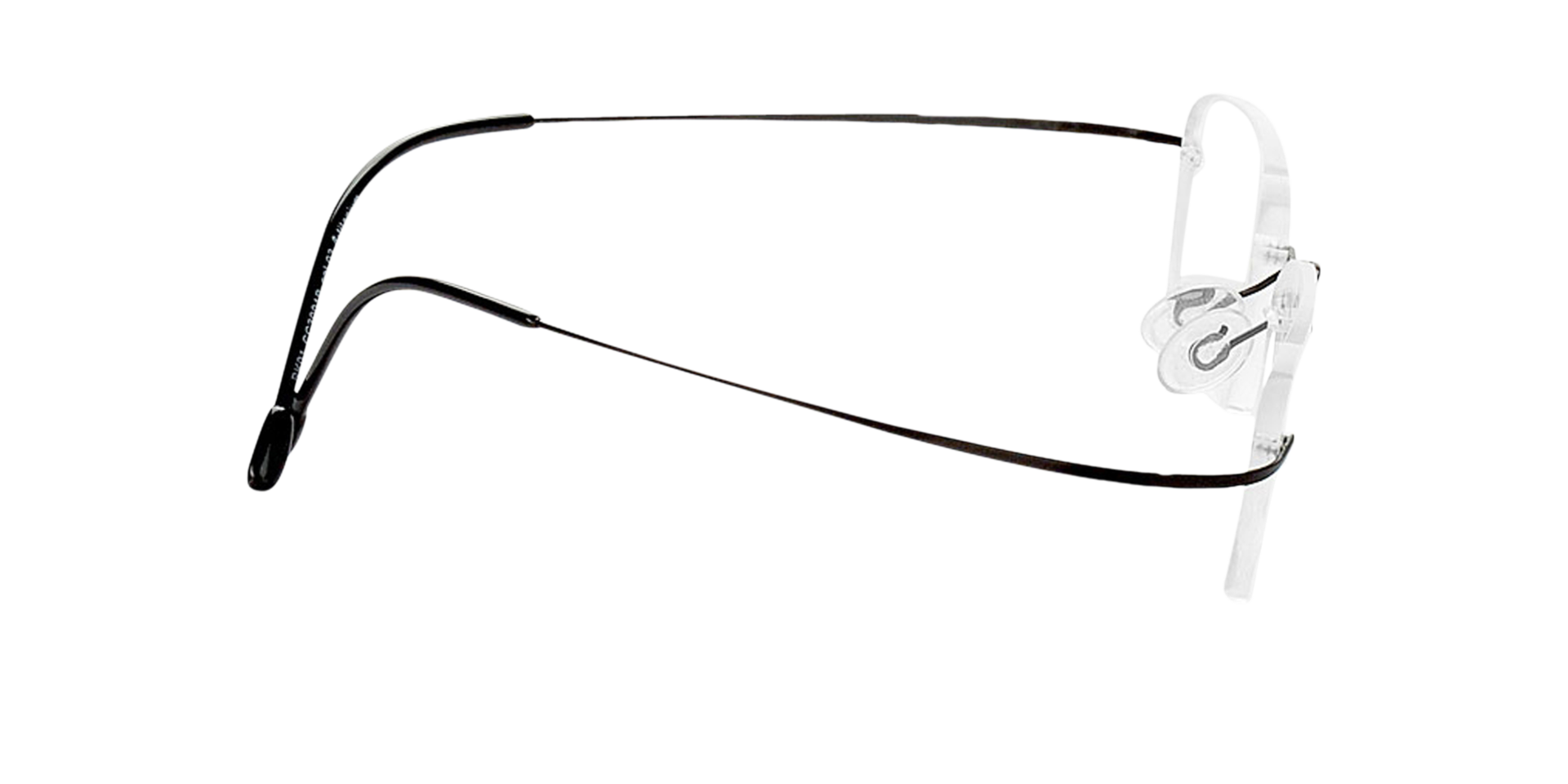 Mackay Zwart TitaanEyeglass Frames van B24, Zijaanzicht