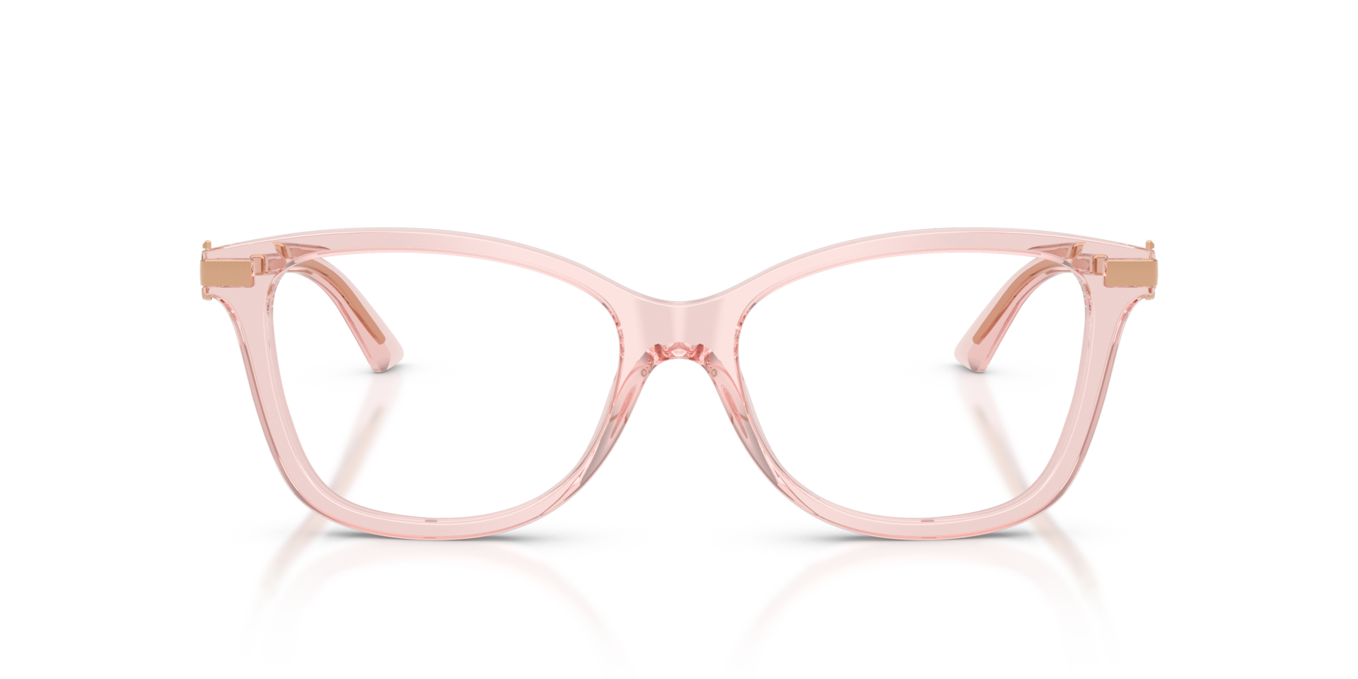 JC3068B Transparent Rose AcetatEyeglass Frames von B24, Vorderansicht