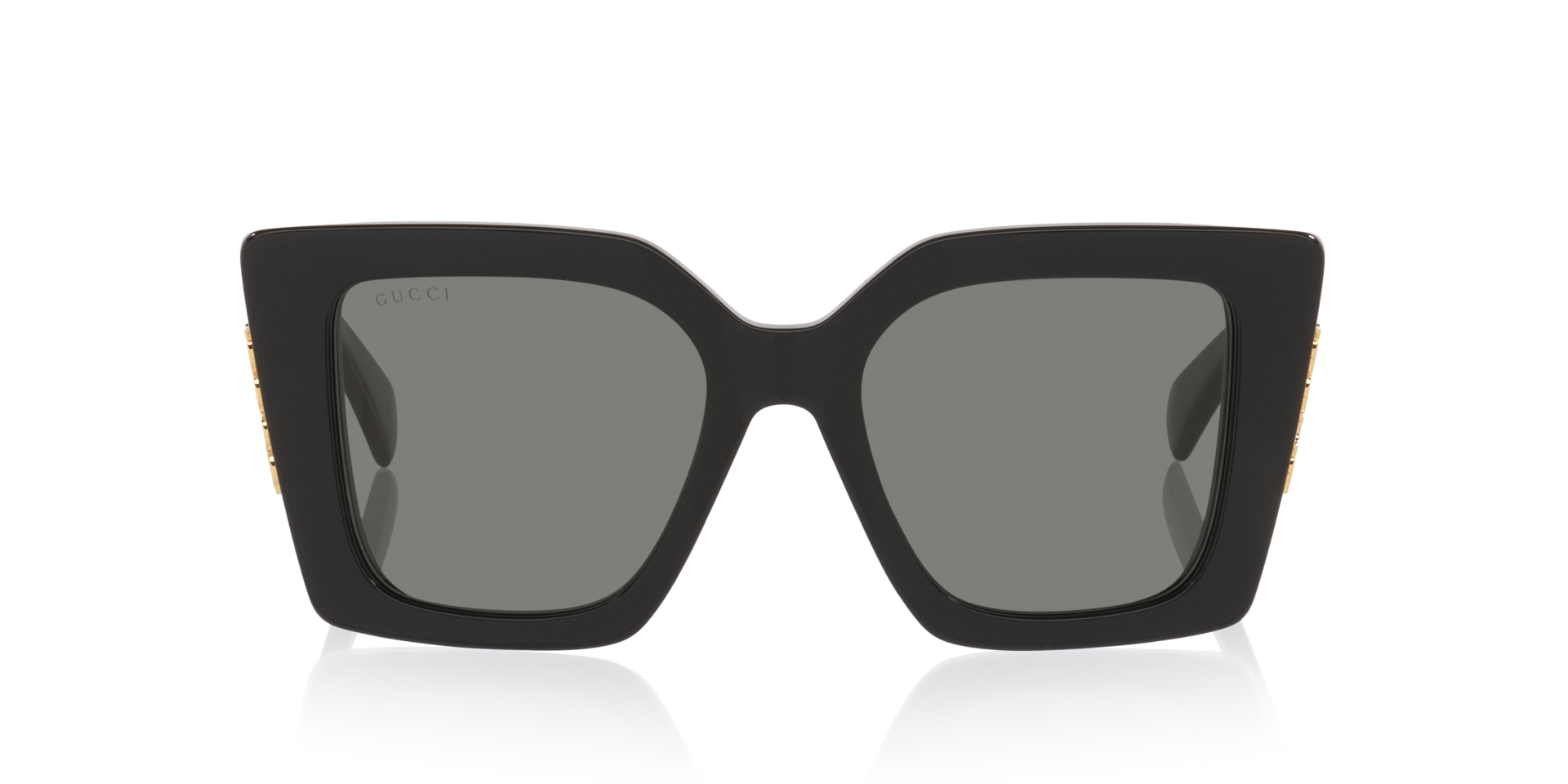 Gg2039S Zwart AcetaatSunglass Frames van B24, Vooraanzicht
