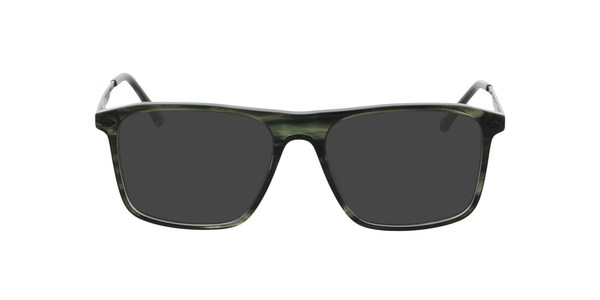 Mike Green Horn  &  Matt Black AcetatEyeglass Frames von B24, mit getönten Gläsern