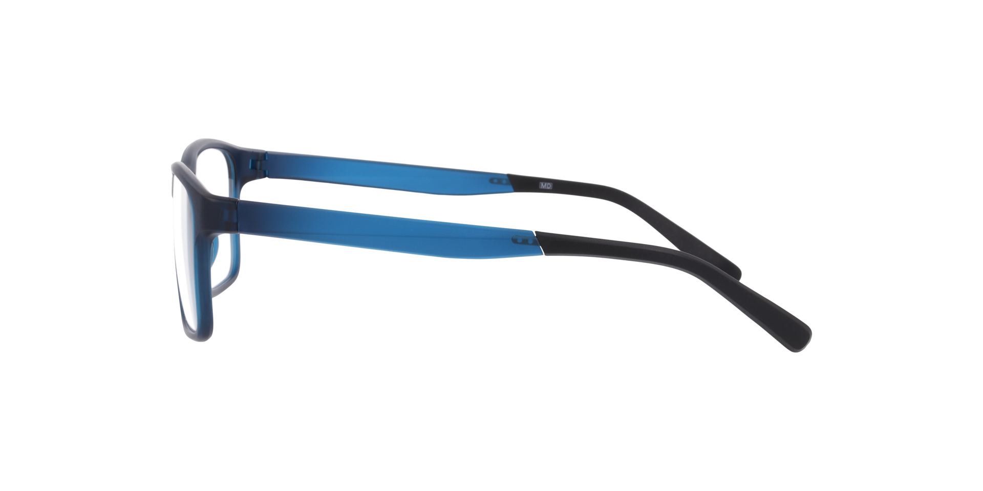 Buffalo Crystal Teal KunststofEyeglass Frames van B24, Zijaanzicht