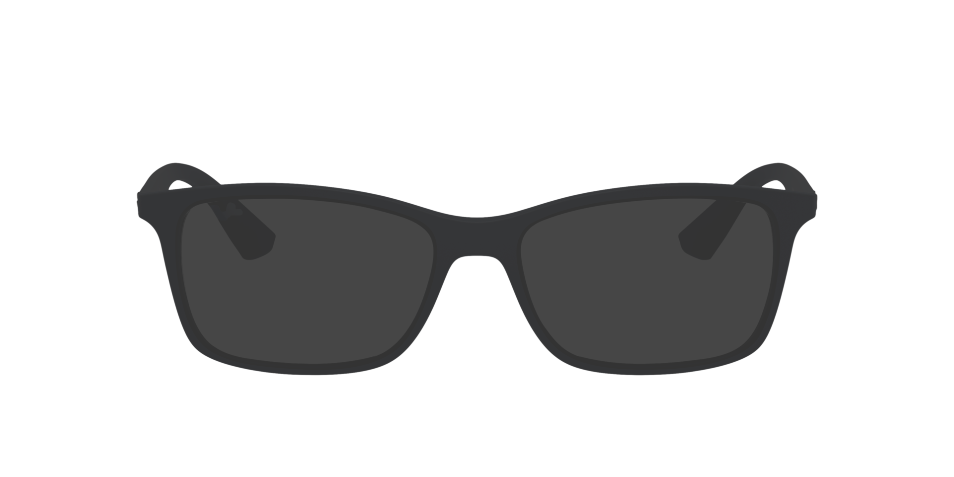 RB7047 Transparant blauw KunststofEyeglass Frames van B24, met getinte lenzen