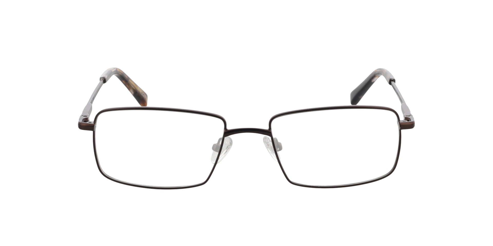 Walker Matt Brown  &  Havana MetallEyeglass Frames von B24, Vorderansicht