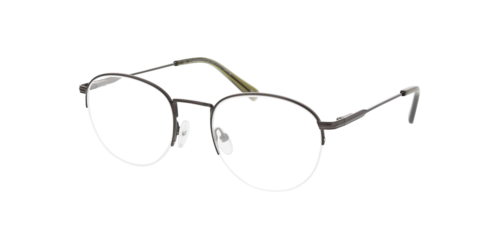 Belfast Matt Dark Gun MetallEyeglass Frames von B24, Dreiviertelansicht