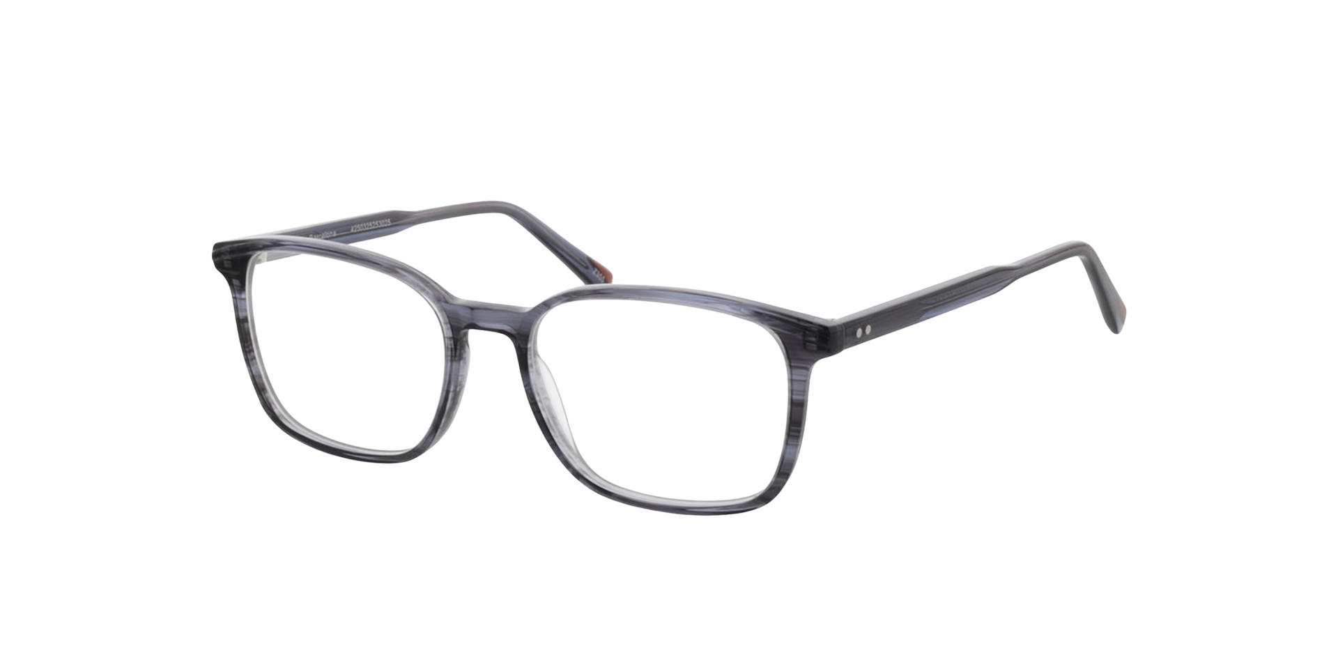 Barcelona Crystal Grey Horn AcetaatEyeglass Frames van B24, Hoekweergave