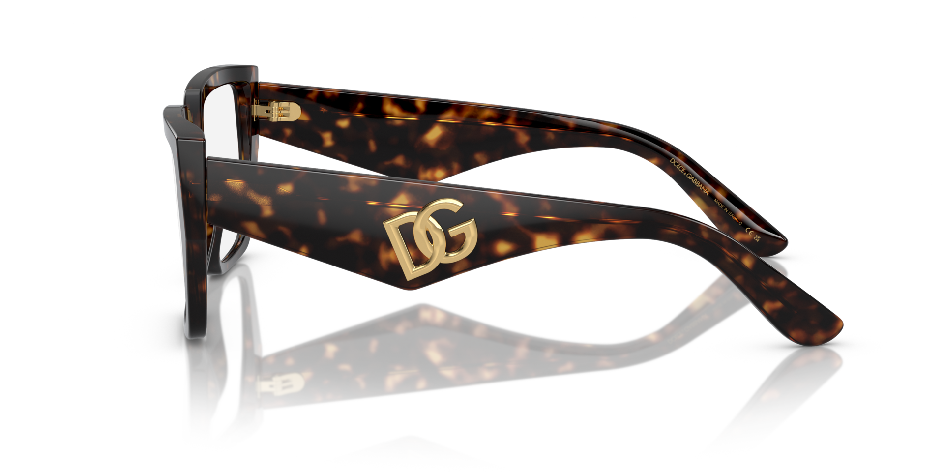 DG3373 Havana AcetaatEyeglass Frames van B24, Zijaanzicht