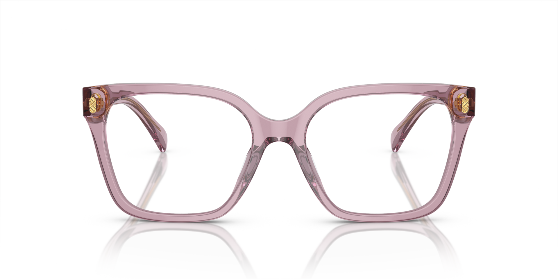 RA7158U Shiny Transparent Violet AcetatEyeglass Frames von B24, Vorderansicht