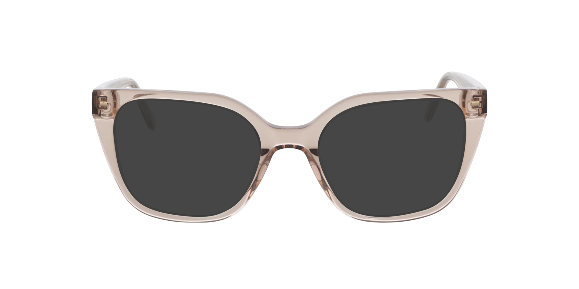 Beverly Kristal nude  &  satijn goud AcetaatEyeglass Frames van B24, met getinte lenzen