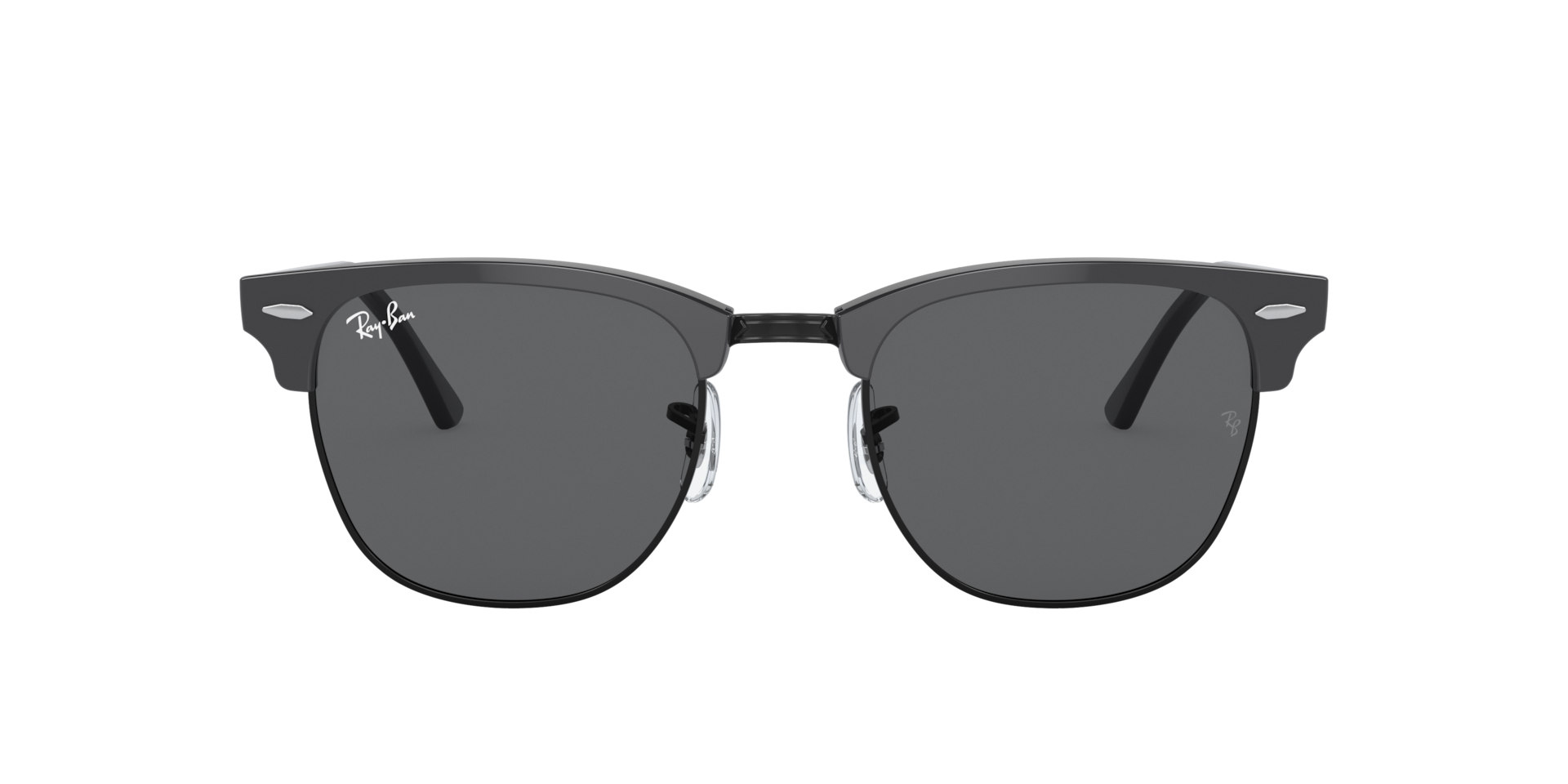 ★Ray-Ban ★CLUBMASTER ★RB3016 1354/R5 Ray-Ban 805289653653 Vierkant Zwart op goud Volle rand