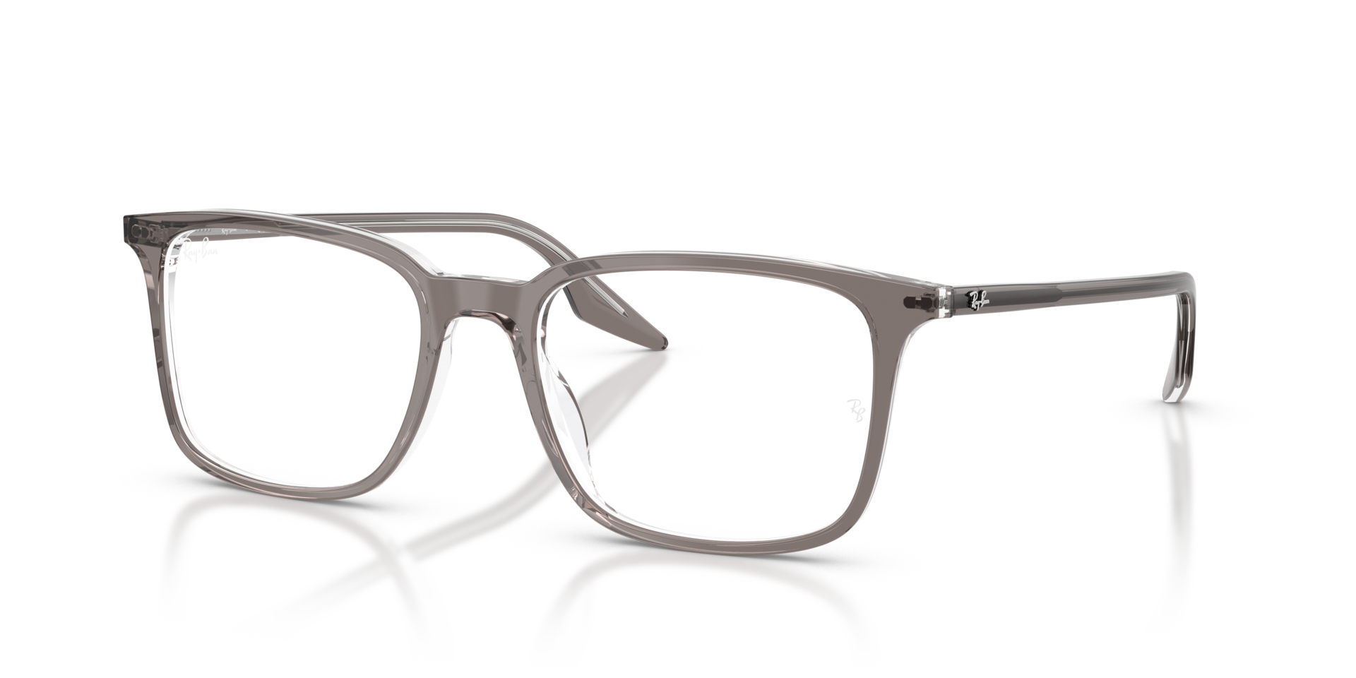 RB5421 Grey Transparent AcetaatEyeglass Frames van B24, Hoekweergave