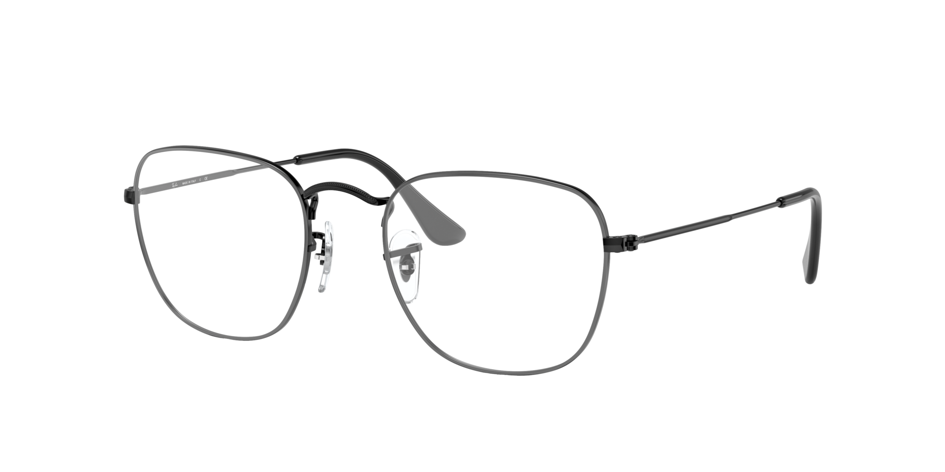 RB3857V Zwart MetaalEyeglass Frames van B24, Hoekweergave
