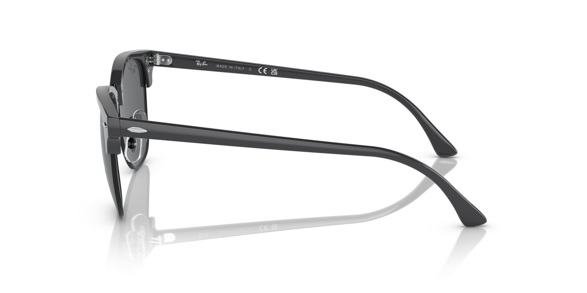 RB3016 Grau auf Schwarz AcetatSunglass Frames von B24, Seitenansicht