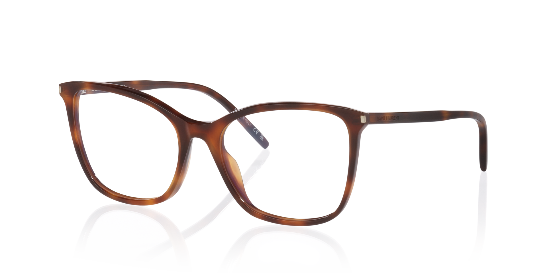 SL835 Tortoise Light AcetatEyeglass Frames von B24, Dreiviertelansicht