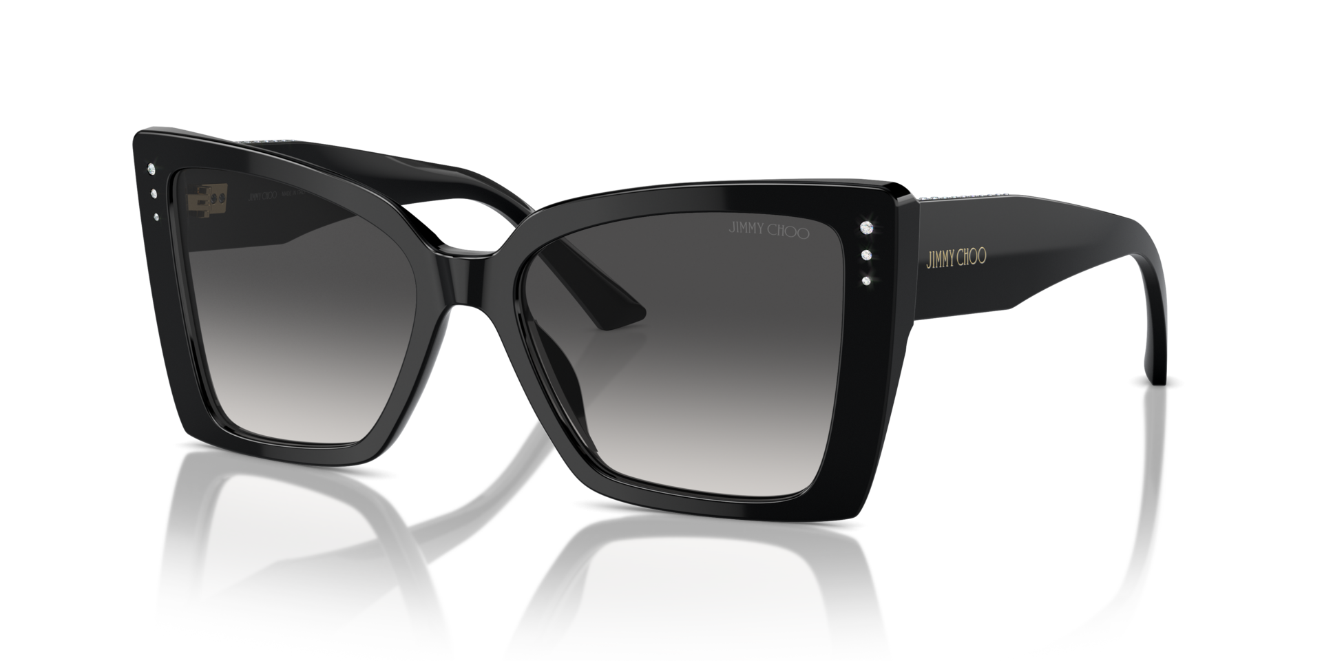 JC5001B Zwart AcetaatSunglass Frames van B24, Hoekweergave