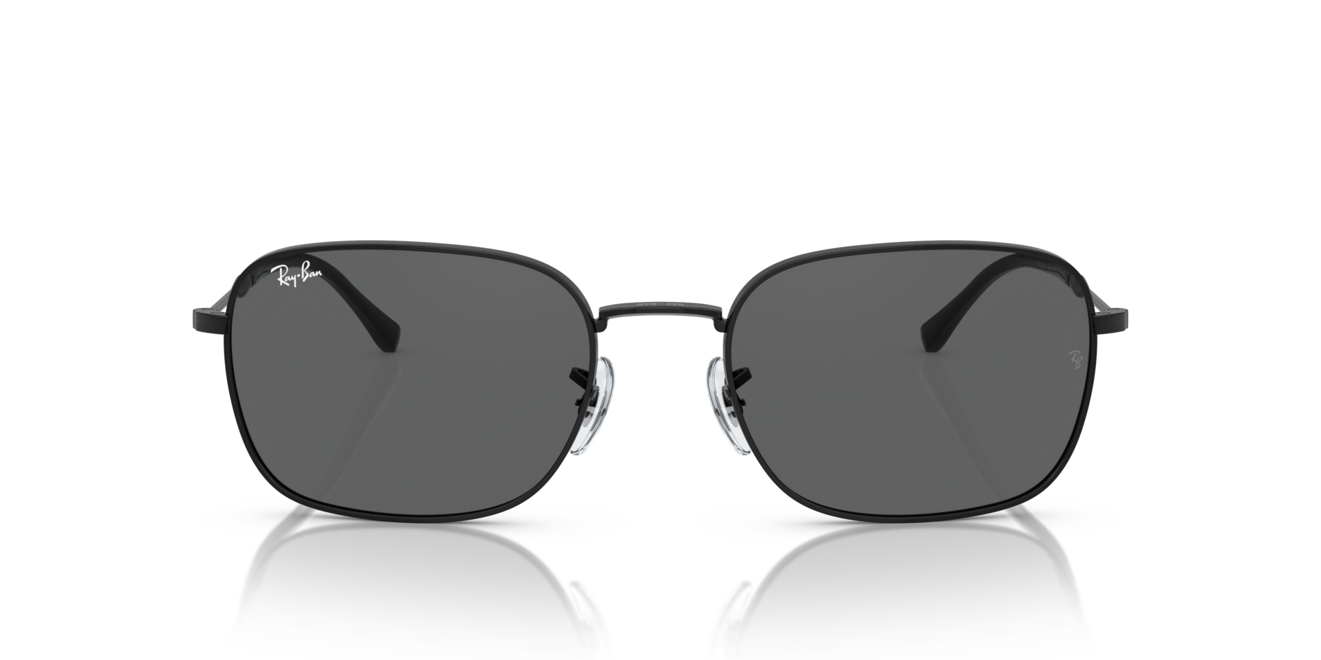 RB3706 Schwarz MetallSunglass Frames von B24, Vorderansicht