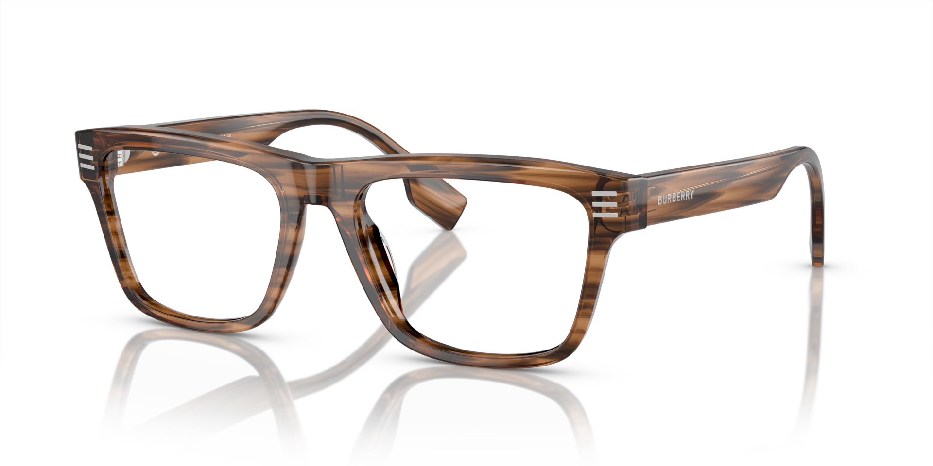 BE2387 Braun AcetatEyeglass Frames von B24, Dreiviertelansicht