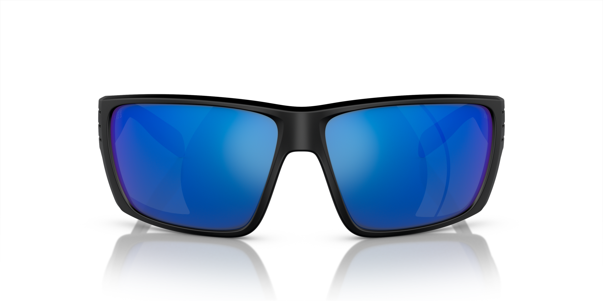 XD9014 Matt Schwarz KunststoffSunglass Frames von B24, Vorderansicht