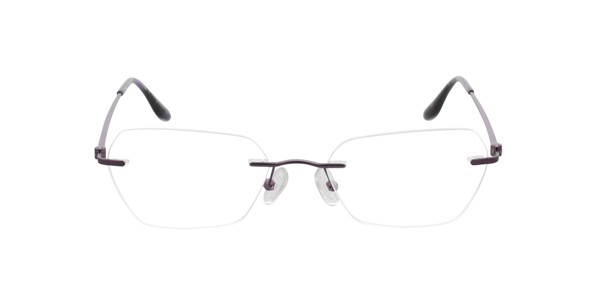 Westwood Matpaars MetaalEyeglass Frames van B24, Vooraanzicht