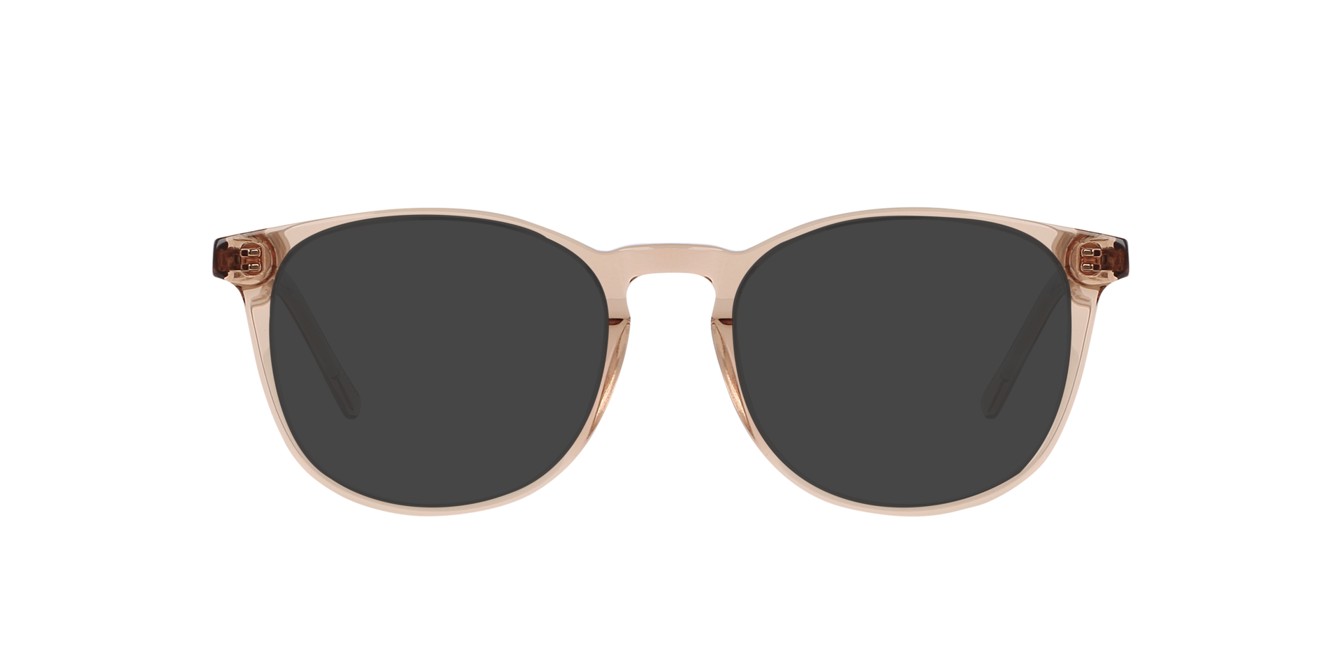 Neil Crystal Caramel AcetaatEyeglass Frames van B24, met getinte lenzen