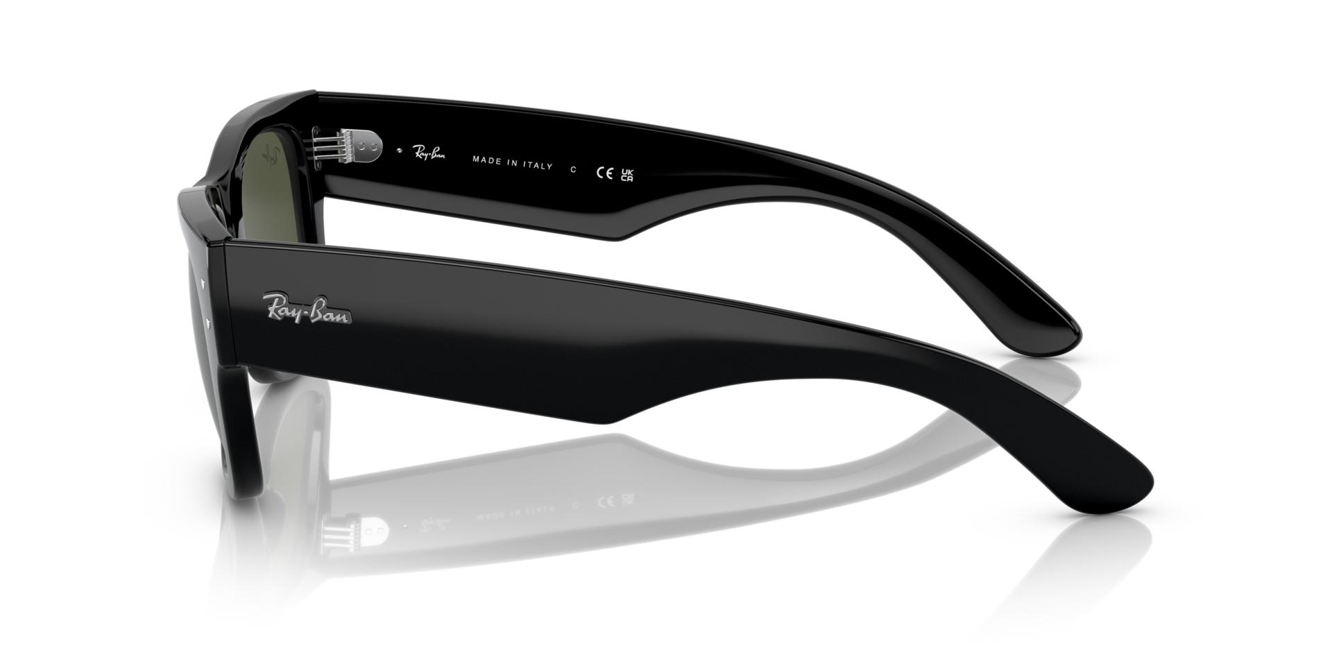 RB0840S Zwart KunststofSunglass Frames van B24, Zijaanzicht