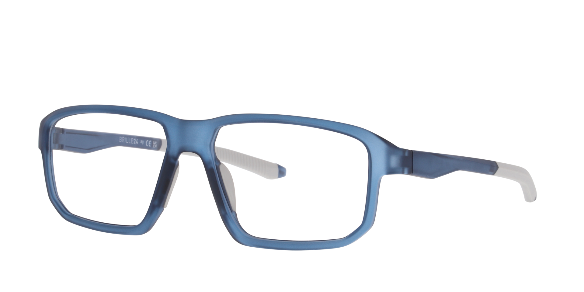 Manchester Blauw KunststofEyeglass Frames van B24, Hoekweergave