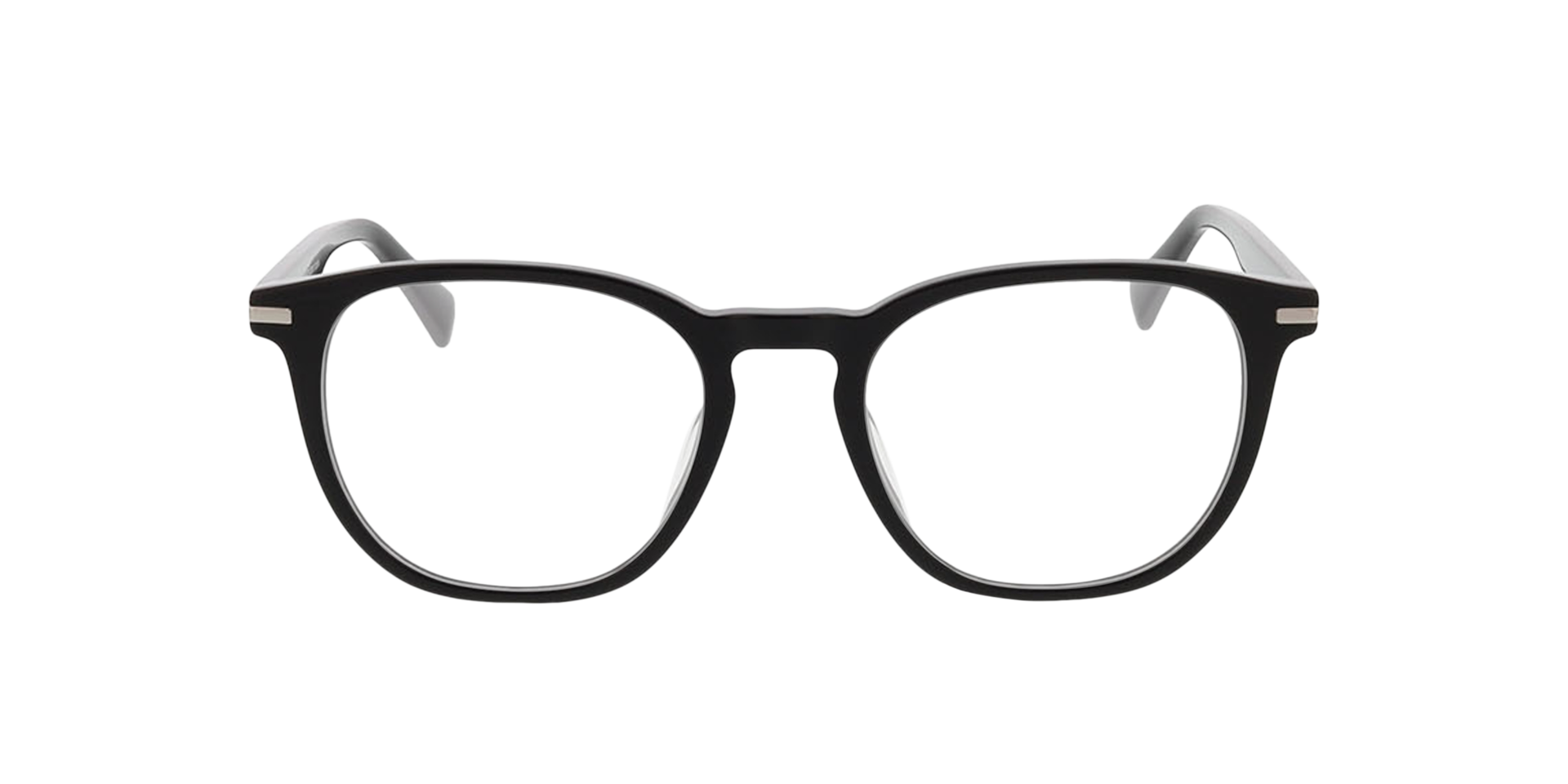 Preston Schwarz AcetatEyeglass Frames von B24, Vorderansicht