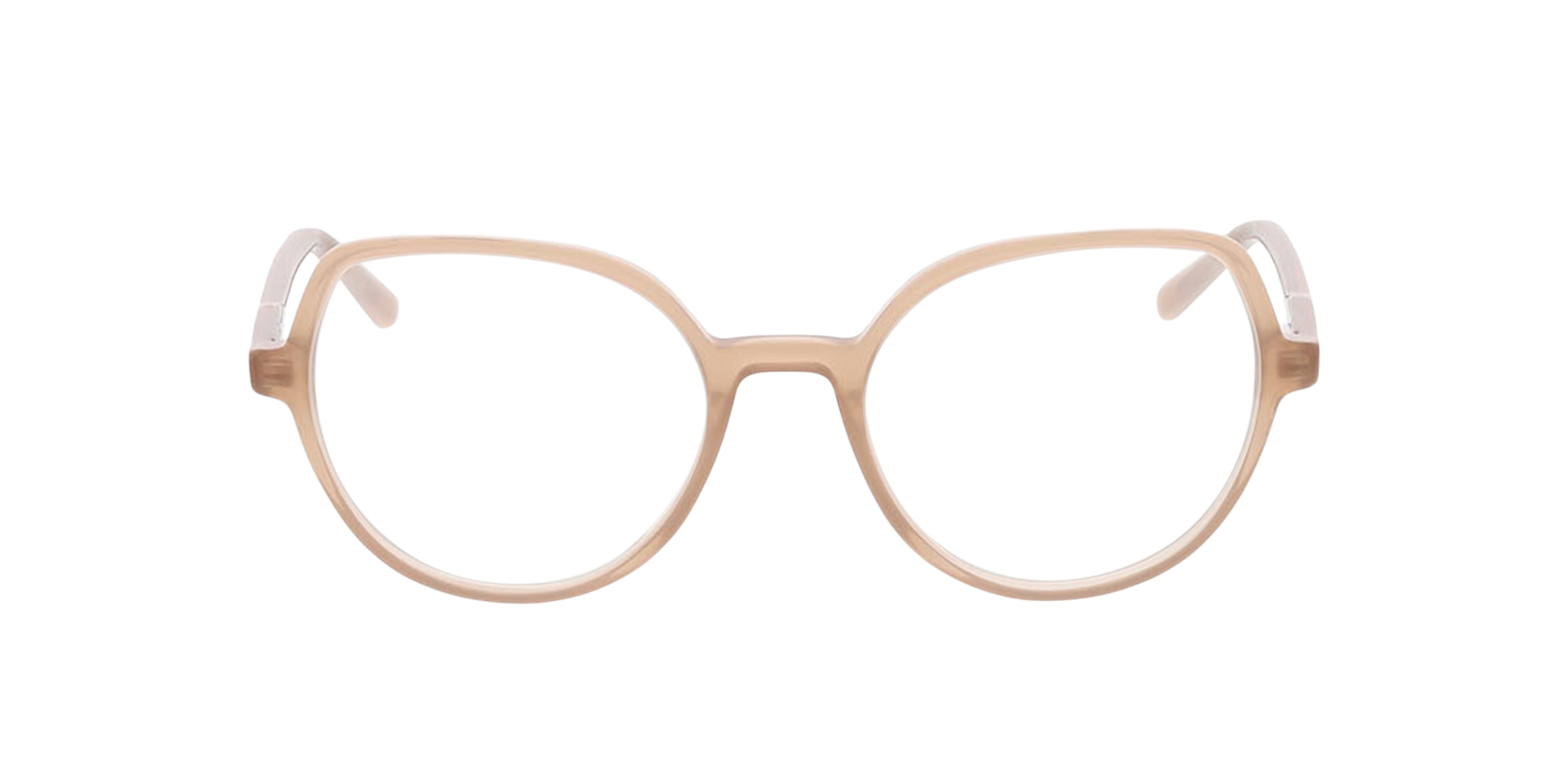 Elena Crystal Beige AcetatEyeglass Frames von B24, Vorderansicht