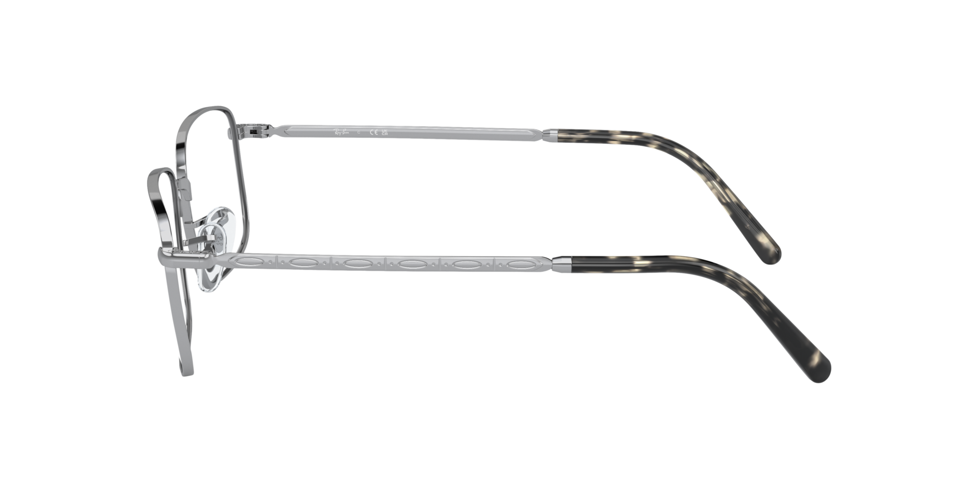 RB3717V Zilver MetaalEyeglass Frames van B24, Zijaanzicht
