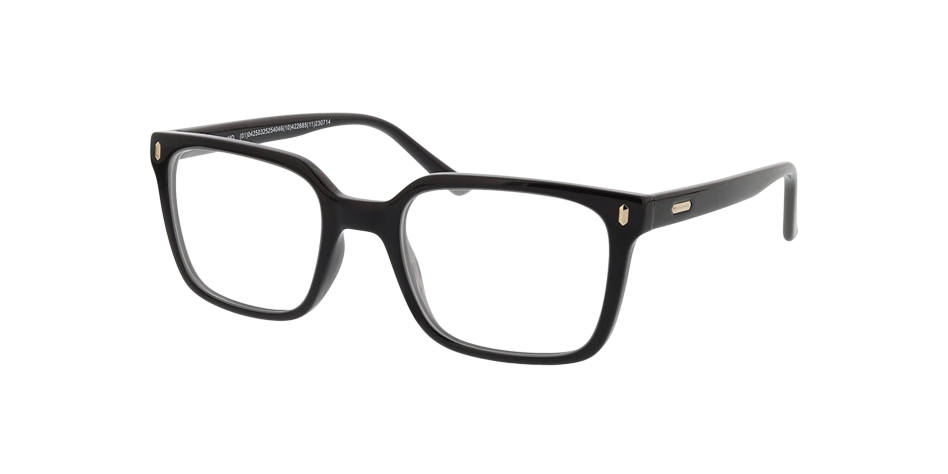 Arizona Schwarz KunststoffEyeglass Frames von B24, Dreiviertelansicht