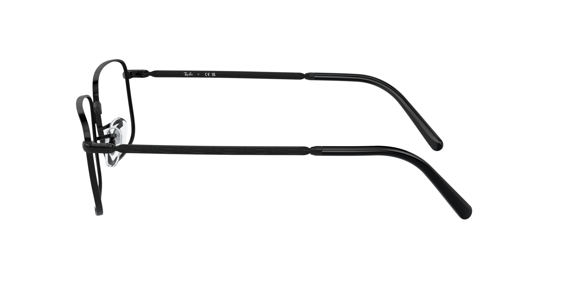 RB3717V Zwart MetaalEyeglass Frames van B24, Zijaanzicht