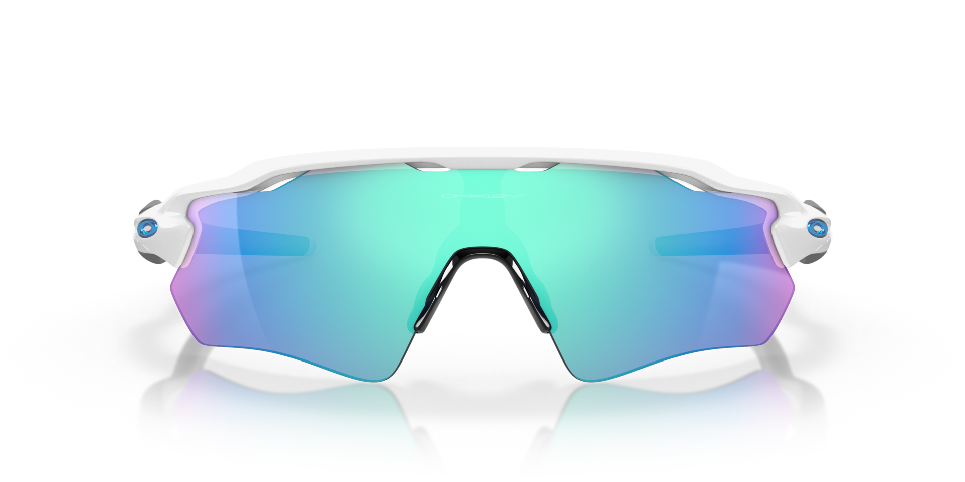 Radar® EV Path® Team Colors Glanzend wit KunststofSunglass Frames van B24, Vooraanzicht