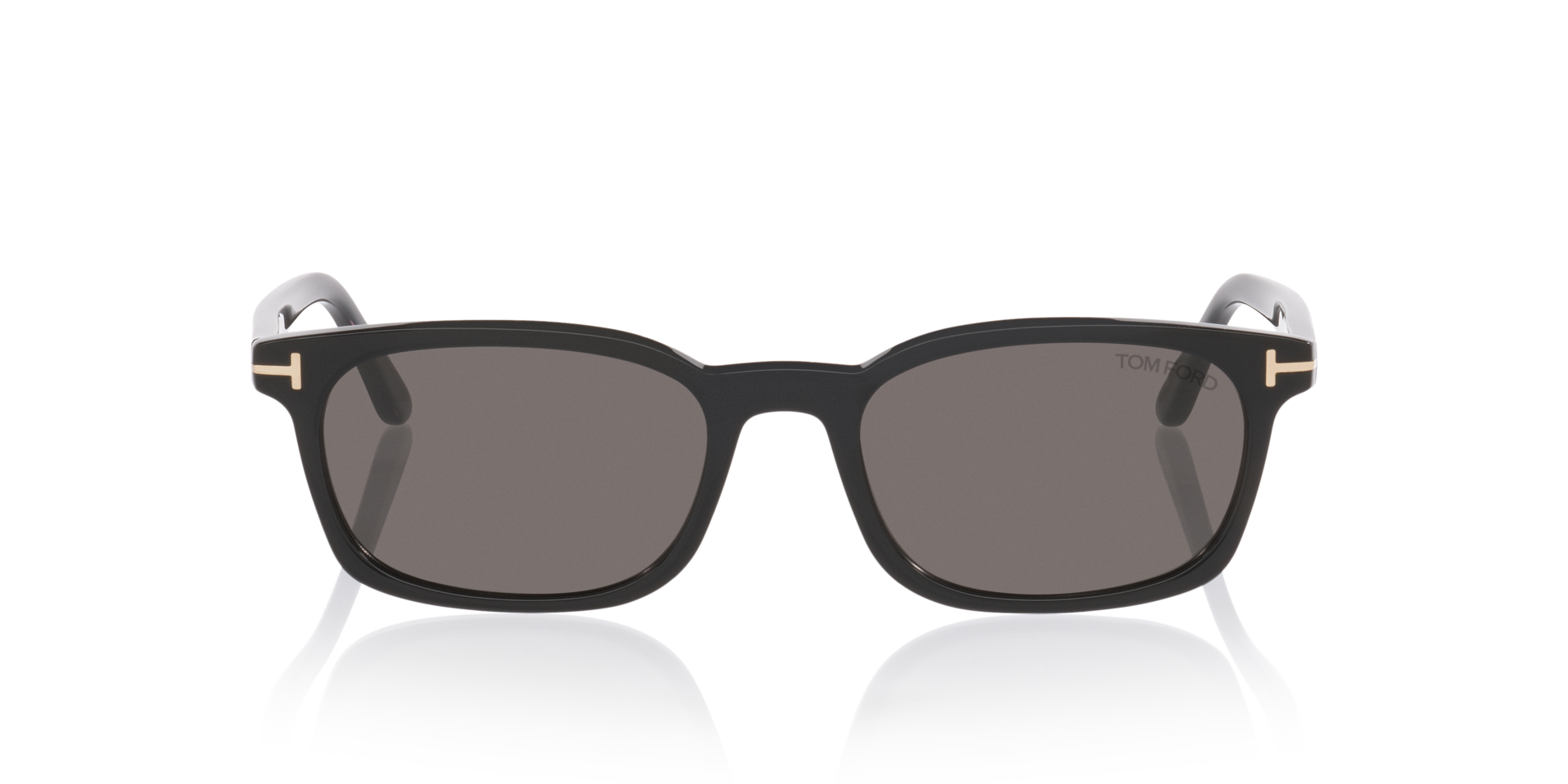Miles-02 Zwart glanzend AcetaatSunglass Frames van B24, Vooraanzicht